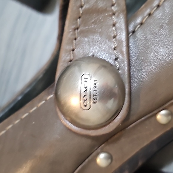 Coach dark brown mary jane heels - Picture 2 of 6